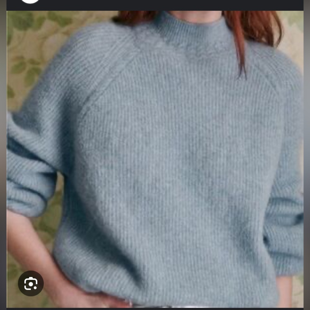 Sezane Otis Jumper, color Vintage Blue, sz XS
